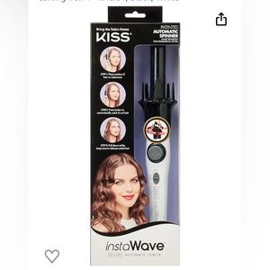 COPY - Kiss Products Instawave Automatic Ceramic Curling Iron 1” KACI01, Black;…